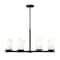 Z-Lite Danica 8 Light Chandelier, 31.5in. W x 15.25in. H, Matte Black 3044-8MB - alternate 1